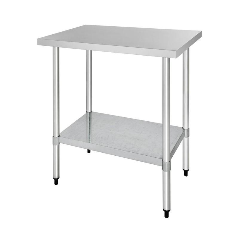 Table en acier inoxydable sans rebord VOGUE 900x700x900mm - GJ501_0