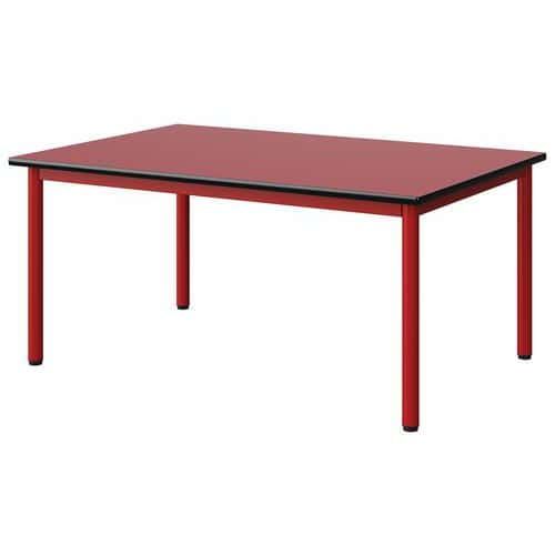 TABLE MALIBU 120X80 T2 4P STRA ROUGE U321/NOIR ROUGE 3020