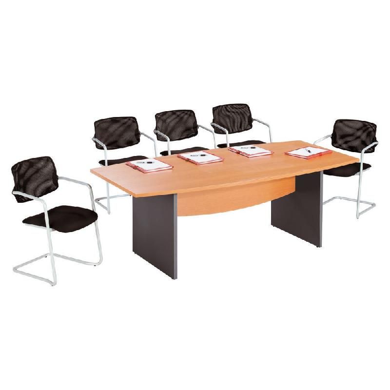 TABLE TONNEAU ACTIVITY 2 - PLATEAU 'POIRIER' PIEDS 'BLANC'