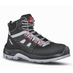 U-Power - Chaussures de sécurité hautes sans métal CROSS - Environnements humides - S3 SRC Noir / Gris Taille 47 - 47 noir matière synthétique 80_0