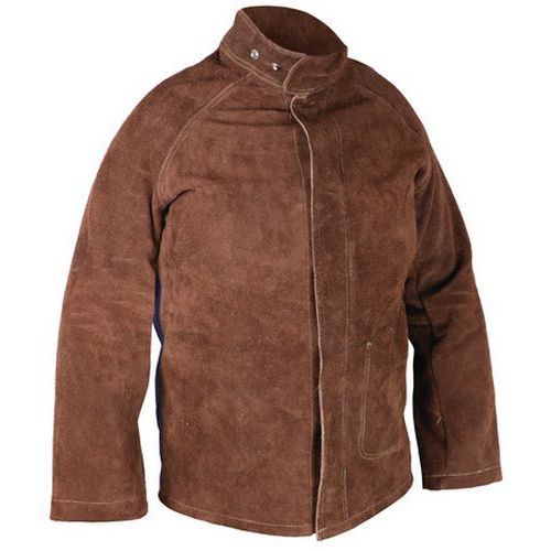 VESTE DE SOUDEUR EN CUIR MANCHES LONGUES TAILLE L - SINGER SAFETY