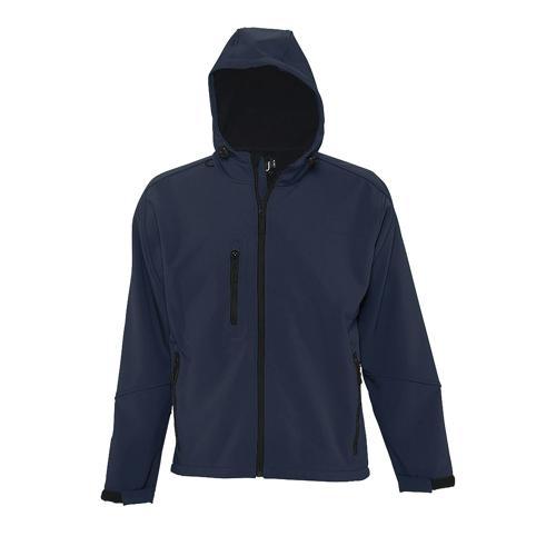 VESTE HOMME ZIPPÉE SOFTSHELL EN POLYESTER FRENCH MARINE