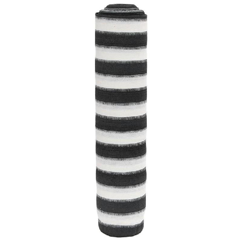 Filet brise-vue anthracite et blanc 1,5x25 m PEHD 195 g/m² Modèle Balcon Vega Prime Plus - 4003696_0