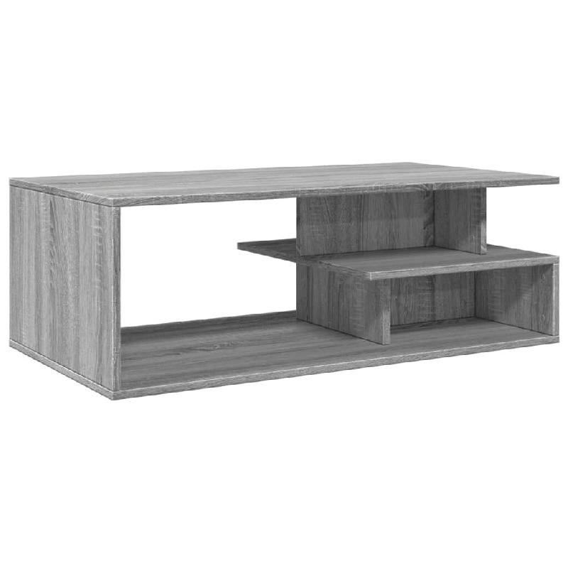 VidaXL Table basse sonoma gris 102x55x35 cm bois d'ingénierie Modèle Orion Industriel - 848015_0