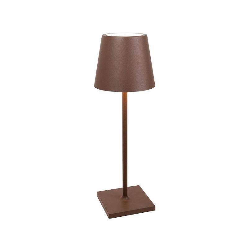 ZAFFERANO POLDINA L DESK LAMPE IP54 CORTEN
