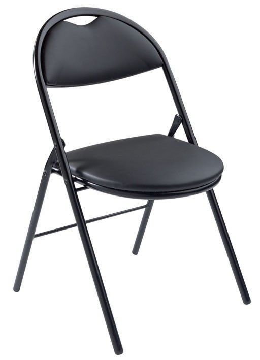 5600 - Chaise pliante pour salles de conférences - tissu enduit vinyle - dimensions compactes et confortables_0