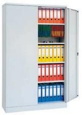 Armoire à portes battantes - Réf. 04.155.12FB - couleurs RAL 7035 ou RAL 7035/5012 - charge 80 kg - étagère supplémentaire_0