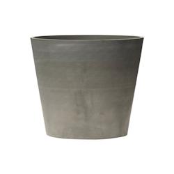 Art Plast Pot de Fleur Gris 70L Ø50cm H47cm - Jardinière Extérieure en Polypropylène Recyclé - Nova Vita Leonardo - Fabriqué en Italie_0