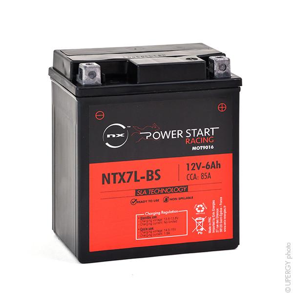 BATTERIE MOTO YTX7L-BS / NTX7L-BS 12V 6AH_0