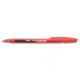 BIC STYLO BILLE ENCRE GEL CRISTAL CLIC RÉTRACTABLE ROUGE 878974