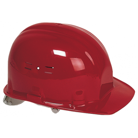 Casque de chantier rouge - bande anti-transpiration - EARLINE | 65105_0