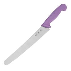 Couteau à pâtisserie denté Hygiplas violet 25cm - FP733_0