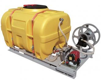 Cuve d'arrosage avec motopompe Honda - 600 litres - Sur plateau acier peint - 307494_0