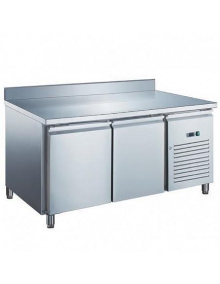 Desserte réfrigérée positive avec dosseret 2 portes - Référence SN2201X - Volume 228L - Inox AISI304 - Fabriqué en Italie_0