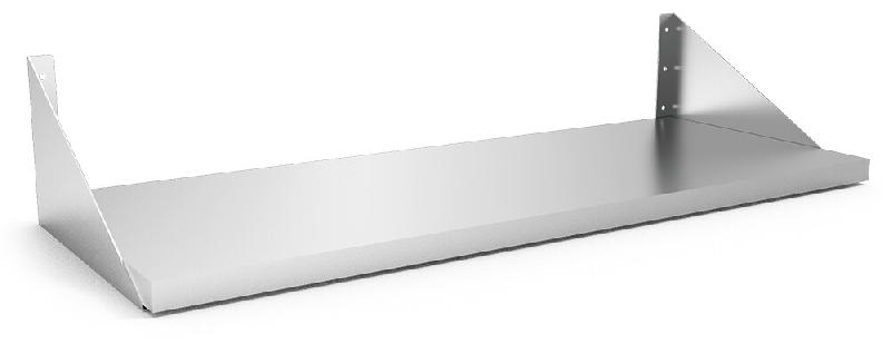 Étagère murale en acier inoxydable avec supports arrondis 800x400 mm Fabricant : Fricosmos. Référence : 910080110 - FRI910080110_0