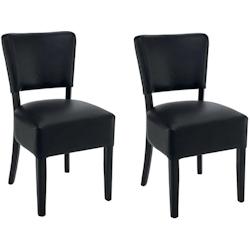 France Mobilier CHR Chaise Ines noir 54 x 45 x 84cm - lot de 2 pièces - 3760326520930_0