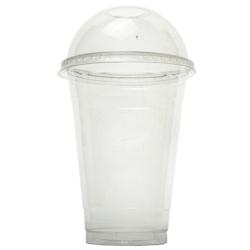 Gobelet Plastique - Transparent - 450 mL - Couvercle Dôme - par 1000 - transparent plastique 3760394095484_0