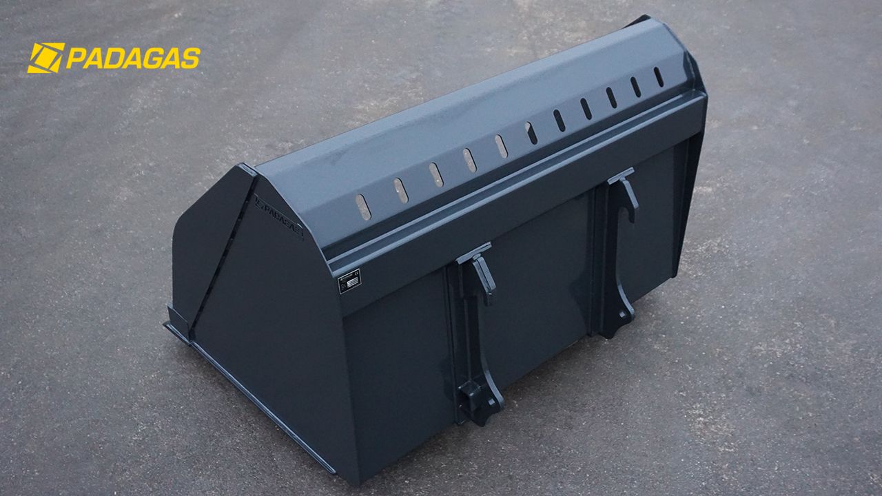 Godet pour matériaux légers LMK - Padagas - capacité : 3 à 7 m3 - acier Hardox 450_0