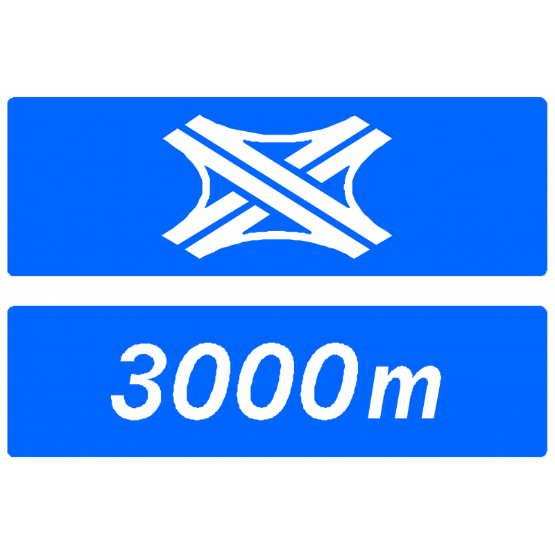 Panneau directionnel D74b - bifurcation autoroutière - présignalisation complémentaire_0