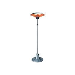 Parasol chauffant ELEKTRIC 2000W infrarouges Mat téléscopique Hauteur réglable 1.80 à 2.10m KEMPER - gris 8008004125851_0