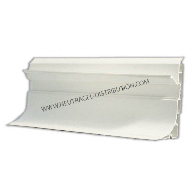 Plinthe en plastique PVC spécial alimentaire - Hauteur 100 mm - Cache vis - Blanc RAL 9010 ou Noir RAL 9005_0