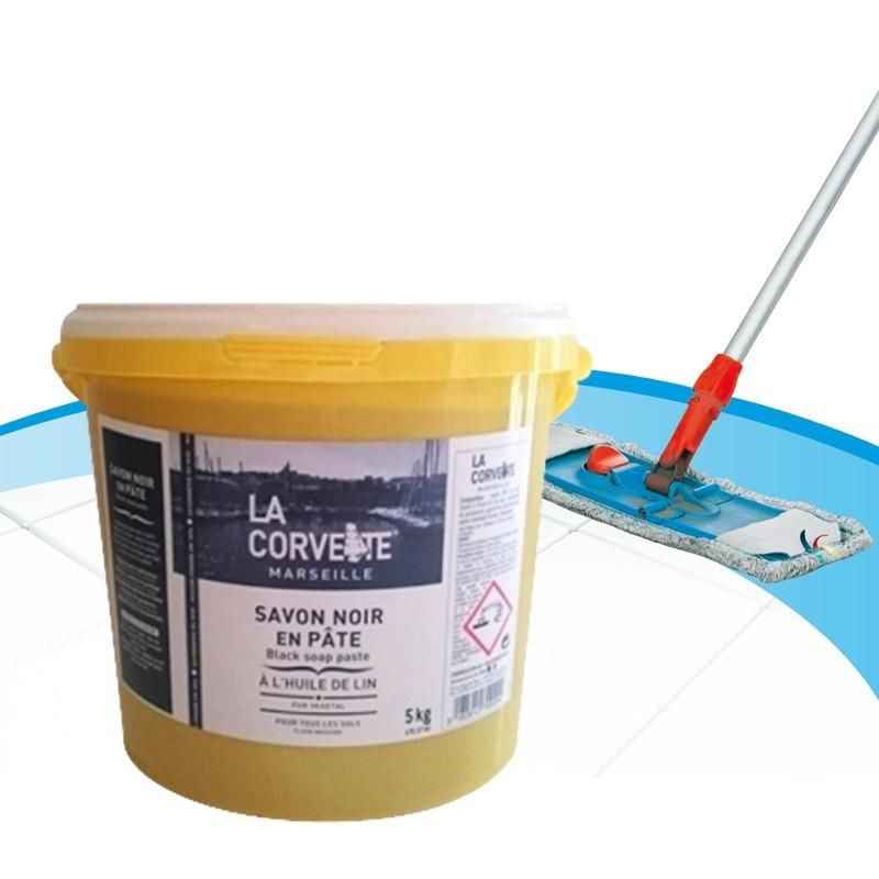 Savon noir pâte à l'huile de lin référence  net-savnoi/5kg_0