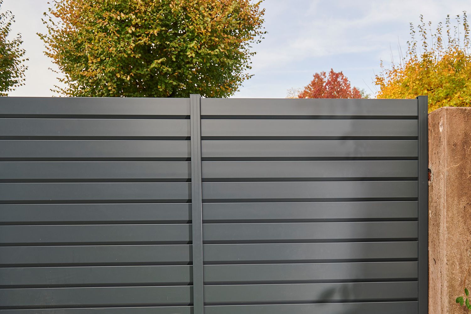 Sirocco - clôture en aluminium - alukit - lames persiennes 160 mm_0
