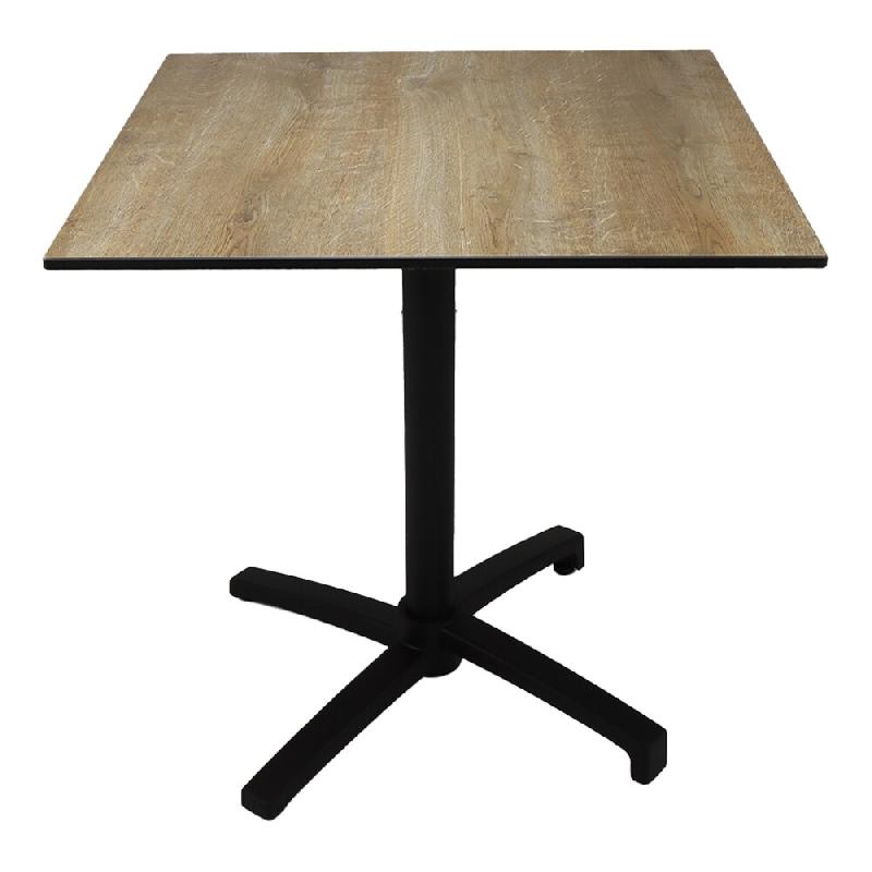 Stamp Reverdy table petra noir plateau compact 69x69 canyon oak 4730 - multicolore multi-matériau 3661365004187_0