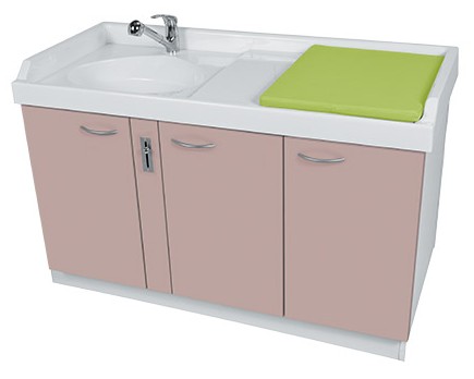 Meuble de change standard 145 - spacieux avec tapis généreux et grande surface de pose_0