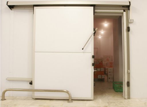 Porte de chambre froide coulissante - Thermodizayn - dimensions 120x200 cm - isolation polyuréthane_0