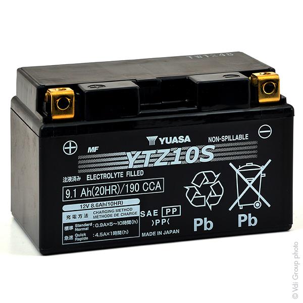 BATTERIE MOTO YUASA YTZ10S 12V 8.6AH_0