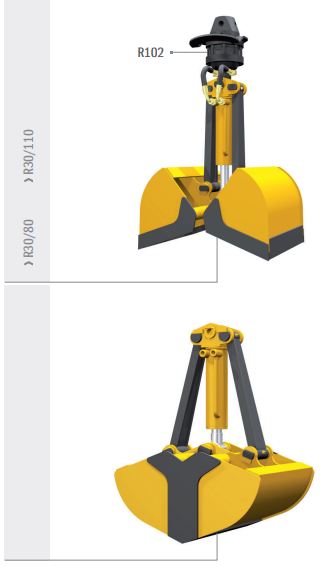 Bennes preneuses pour grues et mini-pelles R30/110 - Rozzi_0