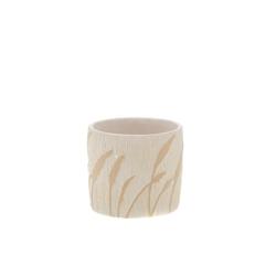 Cache pot Blé 12,5 cm -  Beige Rond Ciment Amadeus 12.5x12.5 cm - beige ciment 3520071906331_0