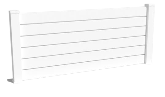 Clôture en PVC ajourée adaptée aux lotissements et aux maisons avec réglementations urbanistiques - ACHILLE - Gamme classique_0