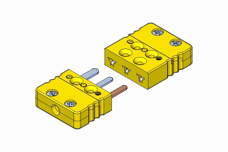 Connecteur pour thermocouple - Hamitherm - miniature à trois broches avec construction robuste_0