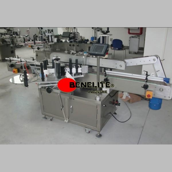 Étiqueteuse automatique - Étiquettes adhésives double face - Pour bouteilles plates ou carrées_0