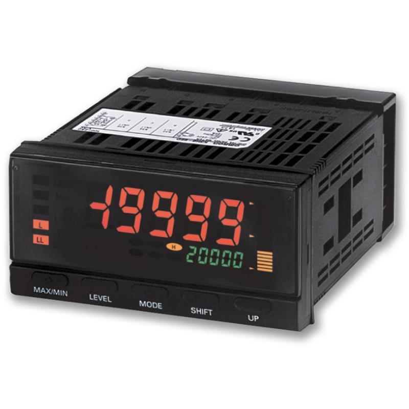 Indicateur K3HB-RNB 100-240VAC - 96x48 mm - IP66 - Affichage programmable rouge/vert - Entrée NPN/tension_0