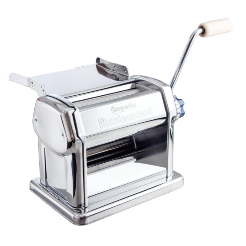 Machine à pâtes manuelle professionnelle - Imperia - Feuilles de 23 cm, épaisseur max 9,5 mm, cutters 2 mm et 6,5 mm_0