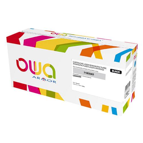 Owa toner compatible Lexmark 71B0010 - Noir - 3000 pages - Remanufacturé OWA_0