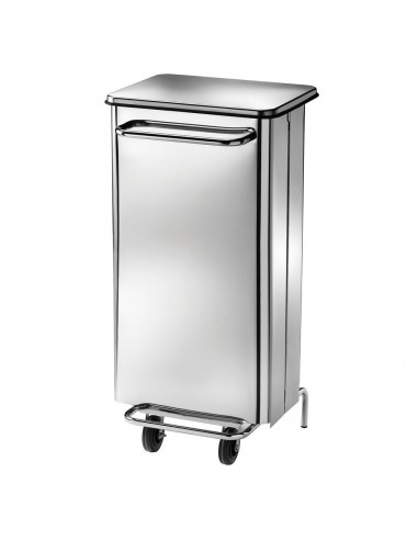 Poubelle inox à pédales 100l rectangulaire - PAV4652_0