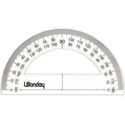Rapporteur cristal gradué 12 cm - 180° - Fabricant SAFETOOL - Réf. FTE850062_0