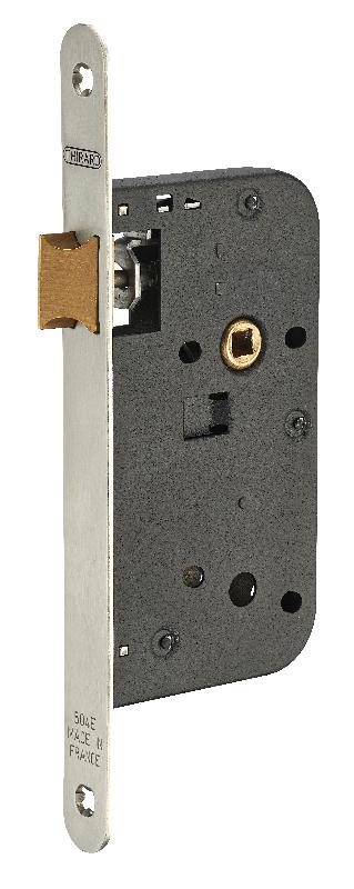 Serrure à encastrer pour porte d'intérieur - Bec de cane - Têtère inox - Réf. 00019240 - Marque THIRARD_0