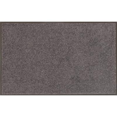 Tapis d'entrée Mirande - Gris 90 x 150 x 0,9 cm - Fibres de nylon sur semelle PVC caoutchouc - Usage intérieur et extérieur abrité_0