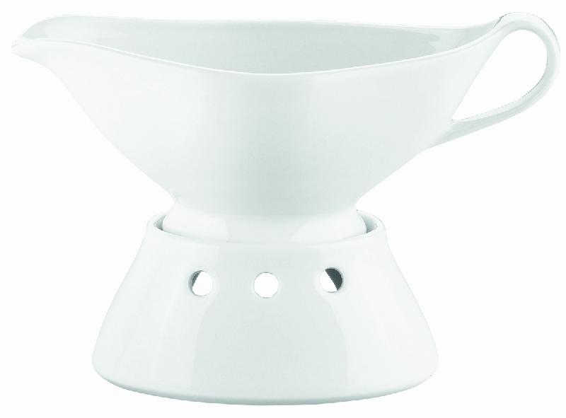 SAUCIÈRE OVALE BLANC PORCELAINE PILLIVUYT