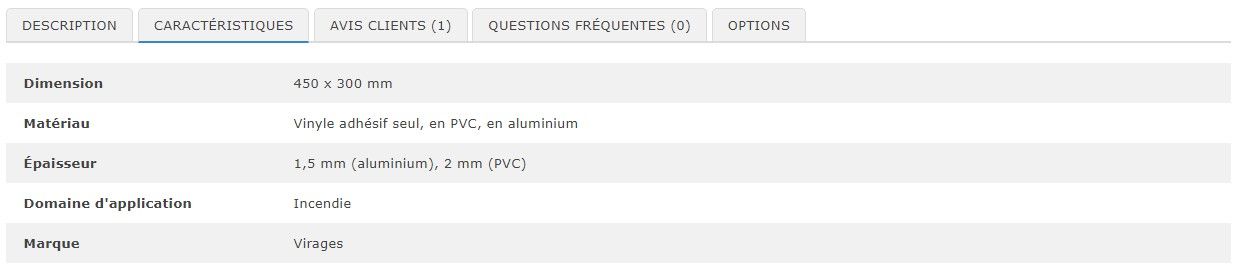 27985 - Panneau consignes de sécurité incendie - virages - 450 x 300 mm - anti-UV et anti-rayures_1