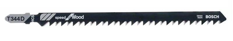 LAME DE SCIE SAUTEUSE T 344 D SPEED FOR WOOD PACK DE 03 - BOSCH - 2608637944
