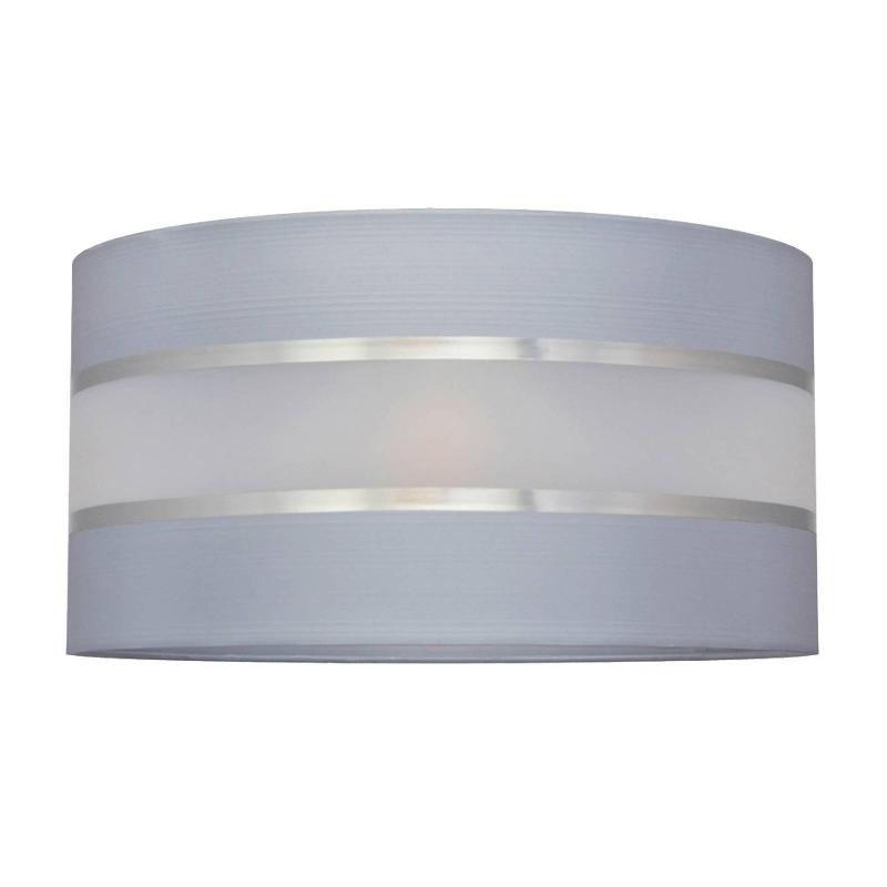HELAM ABAT-JOUR HELEN E27 Ø40/HAUTEUR 20CM GRIS/ARGENT
