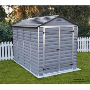 Abri de jardin en polycarbonate Andy 5m² - Structure aluminium, toit translucide et garantie 10 ans - Réf. 2301-Andy_0