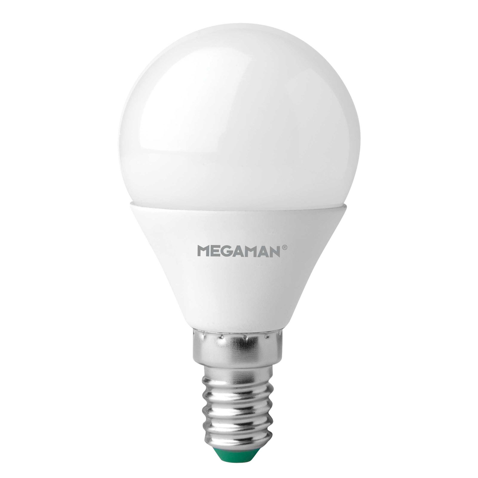 MEGAMAN AMPOULE LED E14 GOUTTE 4,9W, OPALE, BLANC NEUTRE
