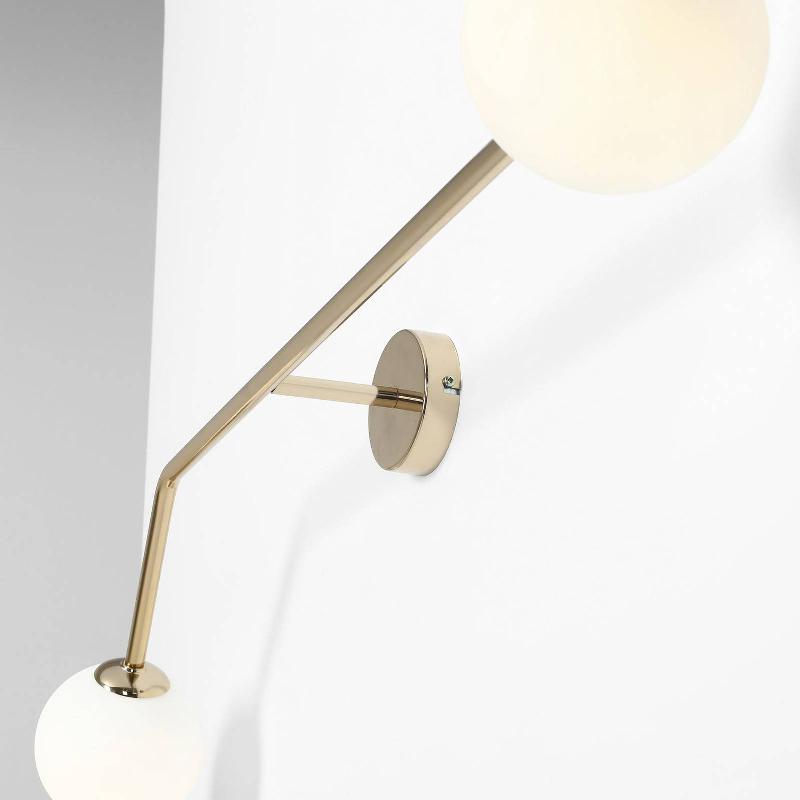 ALDEX APPLIQUE PURE, 2 LAMPES, DORÉE, HORIZONTALE